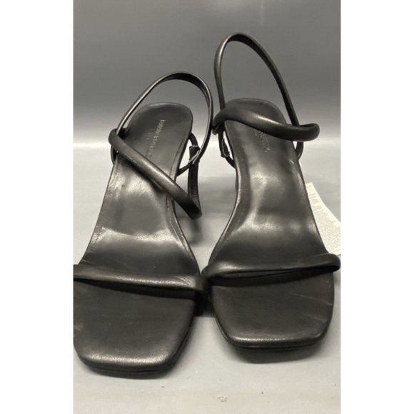 Banana Republic Open Toe Ankle Strap Sandals Black Leather Size 6‎ New with Tags - Picture 6 of 6